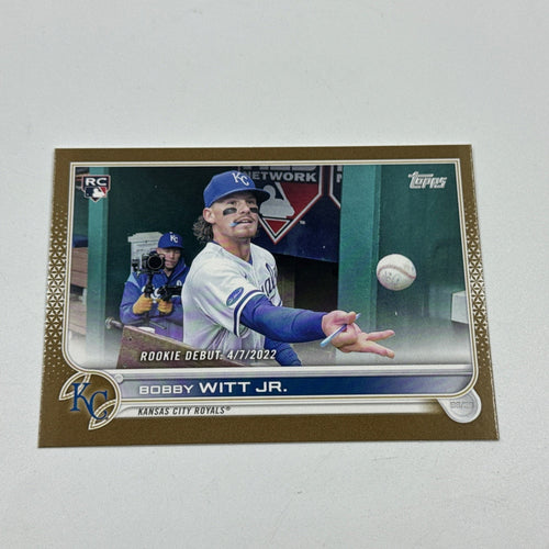 2022 Topps Update Gold Bobby Witt Jr RC Rookie US187 /2022