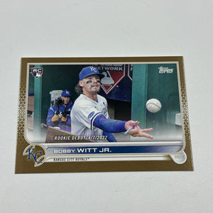2022 Topps Update Gold Bobby Witt Jr RC Rookie US187 /2022