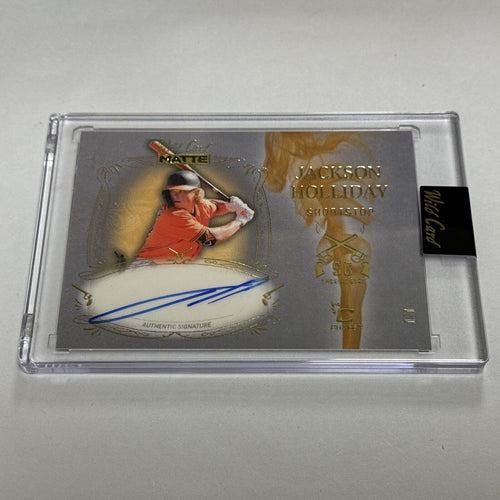 2024 Wild Card Matte Premium Jackson Holliday Smoking Guns Auto RC #1/1 Orioles