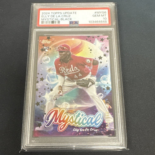 2024 Topps Update Elly De La Cruz Mystical Black /299 #MYS-6 RC PSA 10 Gem Mint