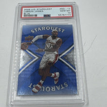 Load image into Gallery viewer, 2008 Upper Deck LeBron James STARQUEST Blue Super Rare Parallel #SQ-17 PSA 10