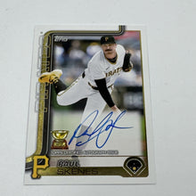 Load image into Gallery viewer, 2025 Topps Series 1 Paul Skenes On Card Auto Pittsburgh Pirates ROY #98