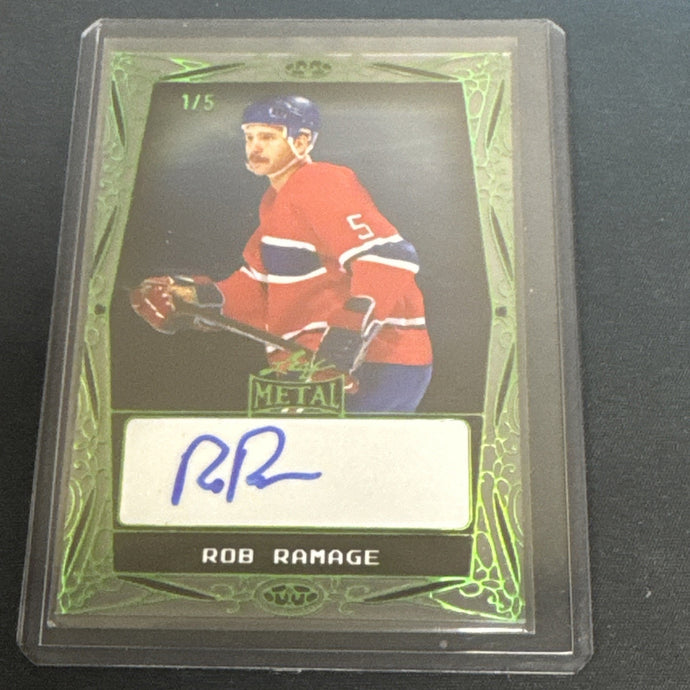 ROB RAMAGE 2024 LEAF METAL LEGENDS AUTO /5