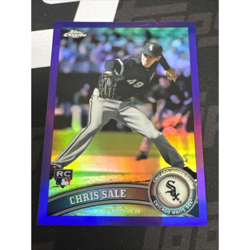 Chris Sale 2011 Topps Chrome PURPLE REFRACTOR #/499 beautiful!