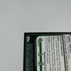2011 Bowman Draft Picks & Prospects Baseball #101 Mike Trout Rookie Card RC