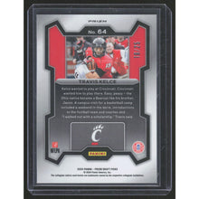Load image into Gallery viewer, 2024 Panini Prizm Draft Picks #64 Travis Kelce Green Pulsar #/25