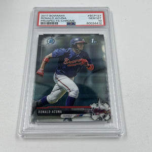 PSA 10 RONALD ACUNA JR. 1st 2017 Bowman Chrome Braves Rookie Card RC GEM MINT
