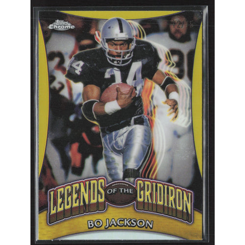 2024 Topps Chrome #LOG-4 Bo Jackson Yellow Refractor #/75
