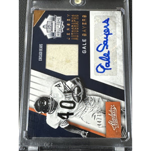 Gale Sayers 2016 Absolute Football Hall Of Fame Auto Game Used Relic /99