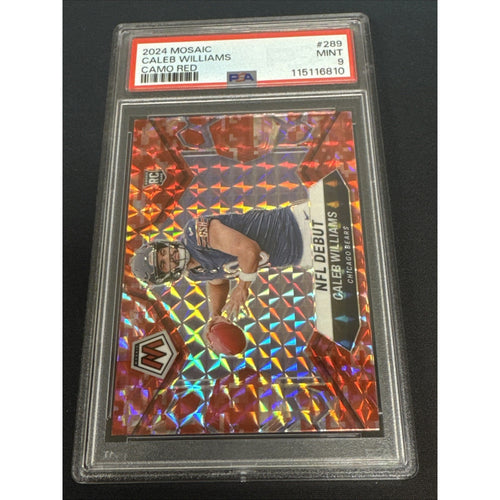 2024 Mosaic Caleb Williams Red Camo Rookie PSA 9 Bears