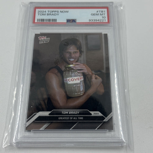 Tom Brady 2024 Topps Now 💎 PSA 10 SP GREATEST OF ALL TIME #TB-1 GOAT 🐐