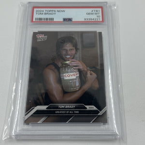 Tom Brady 2024 Topps Now 💎 PSA 10 SP GREATEST OF ALL TIME #TB-1 GOAT 🐐