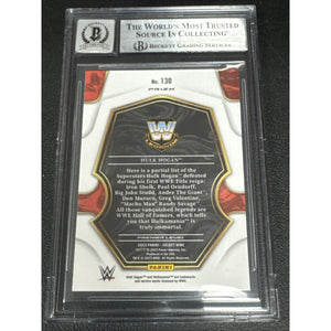 2023 Select WWE Prizm TRI-COLOR Hulk Hogan On Card Auto Beckett 10