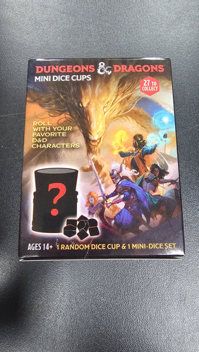 Dungeon and Dragons mini dice cups and mini dice set mystery box series 2