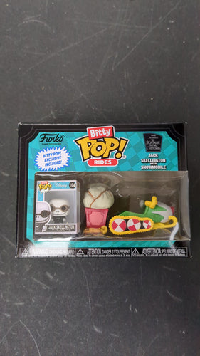 Bitty Pop rides Jack skellington with snowmobile Funko pop