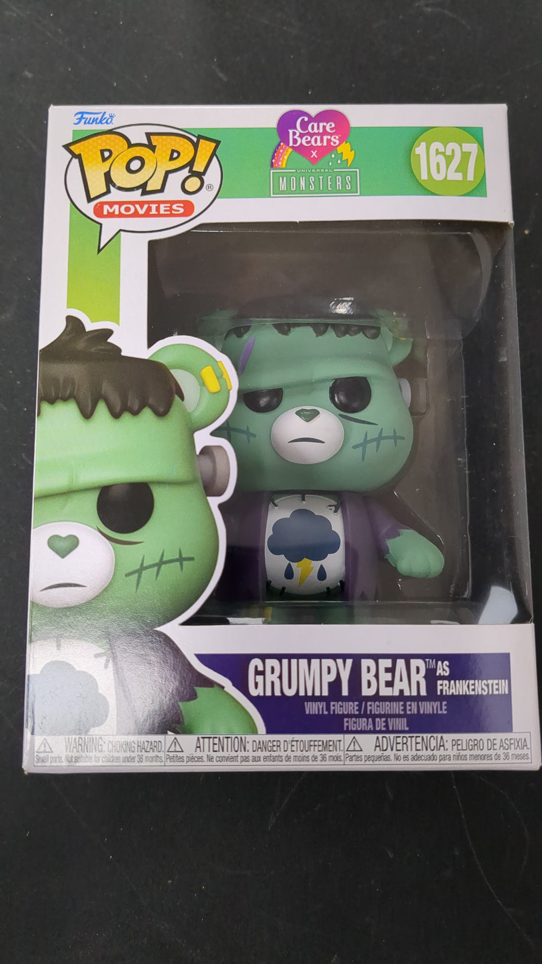 care bear monsters funko Funko Pop! Care Bears x Universal Monsters Grumpy Bear as Frankenstein