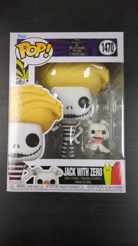 Disney Tim Burtons The nightmare Before Christmas Jack with zero Funko POP