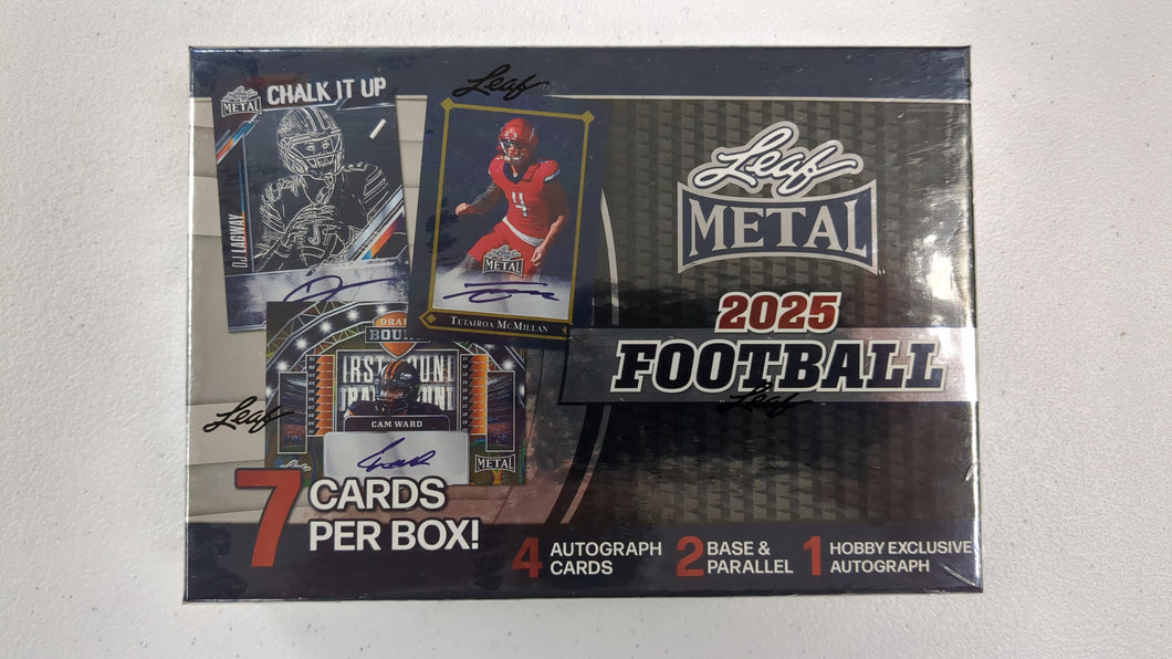 2025 Leaf Metal Football Hobby Box