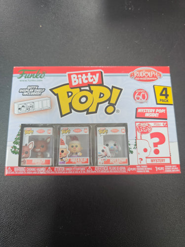 Bitty pop Rudolph the red-nose reindeer series 1 (4 pack with 1 mystery)