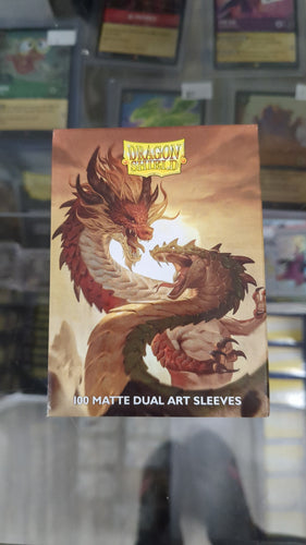 Dragon shield 100 matte dual art sleeves wood snake 2025
