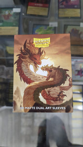 Dragon shield 100 matte dual art sleeves wood snake 2025