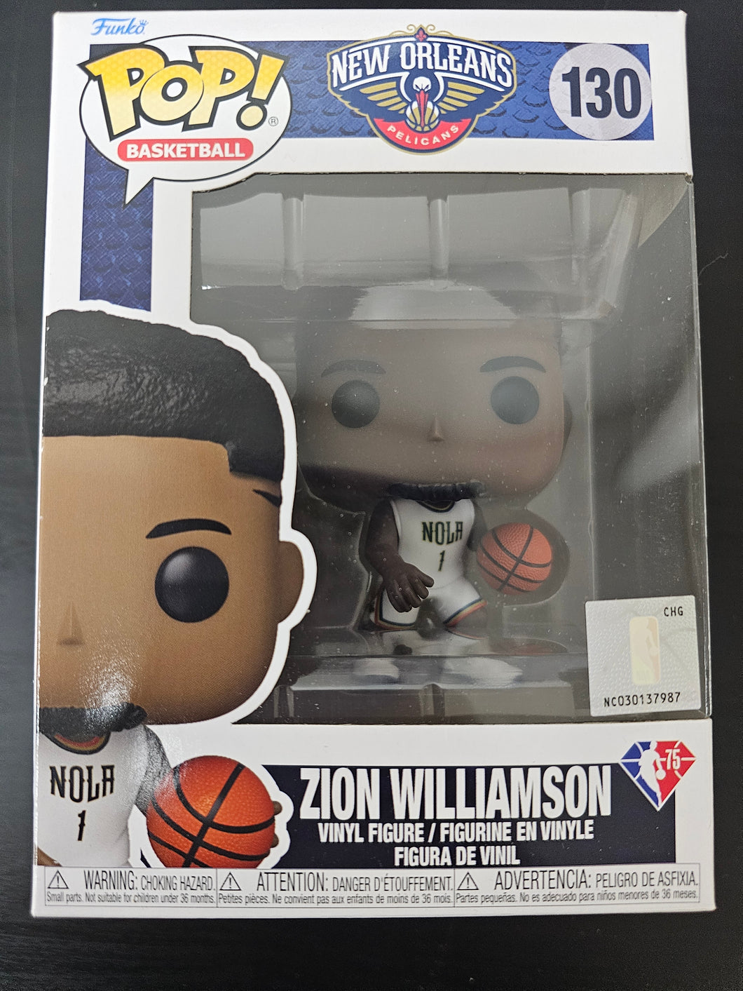 New Orleans NBA Zion Williamson Funko Pop