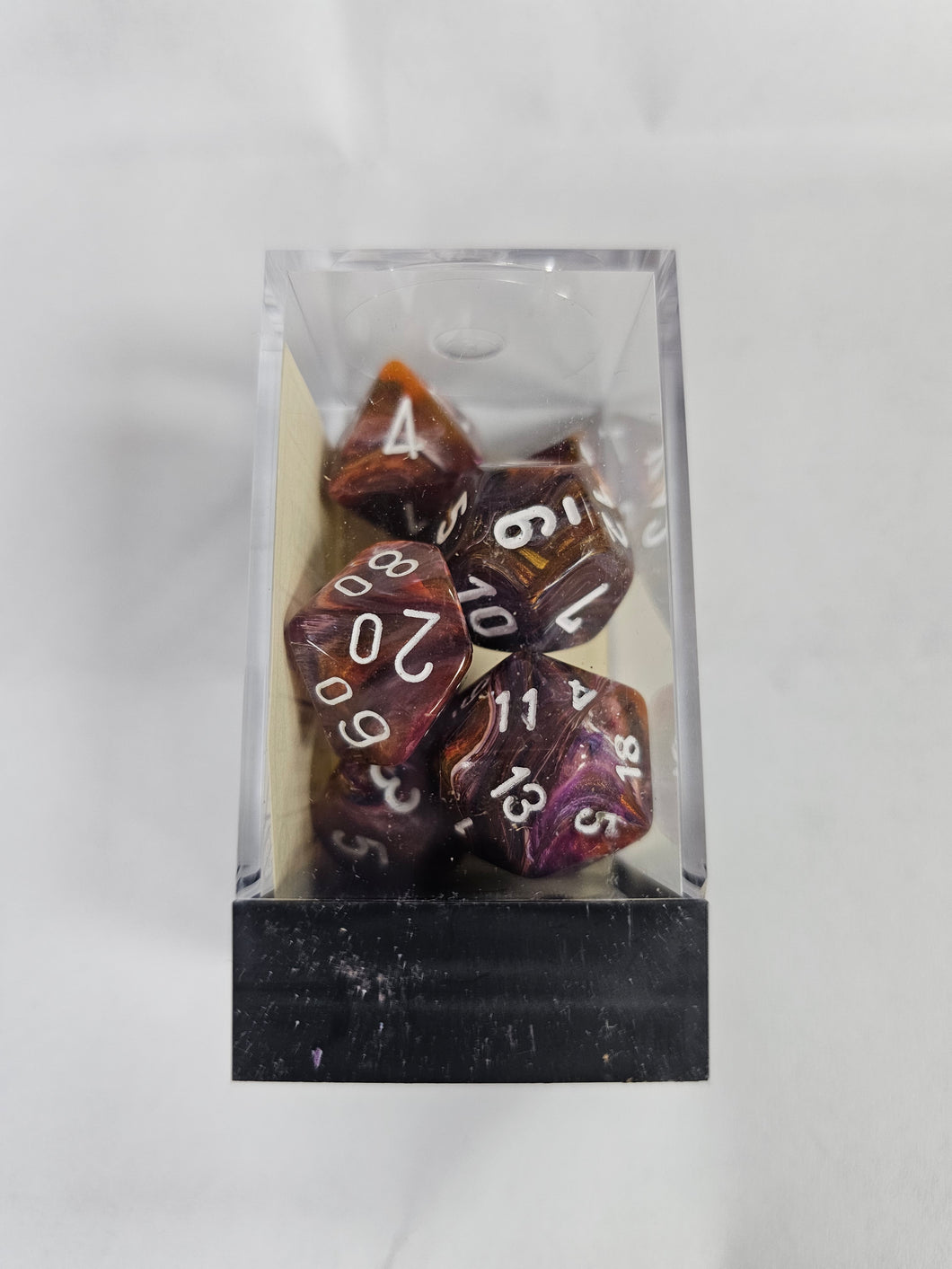 Chessex Festive symphony/ white Polyhedral 7- die set