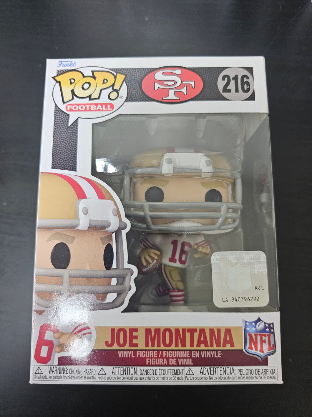 San Francisco Joe Montana Funko Pop