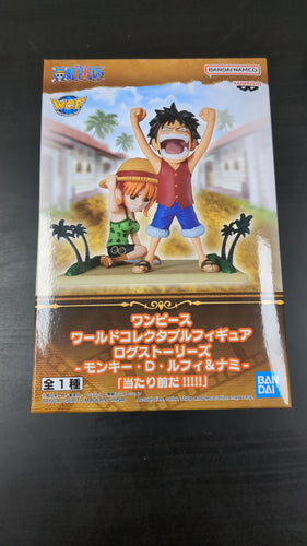 Banpresto One Piece Log Stories Luffy & Nami World Collectable Figure BANDAI