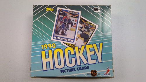 1990 Topps Hockey Jumbo Pack Box