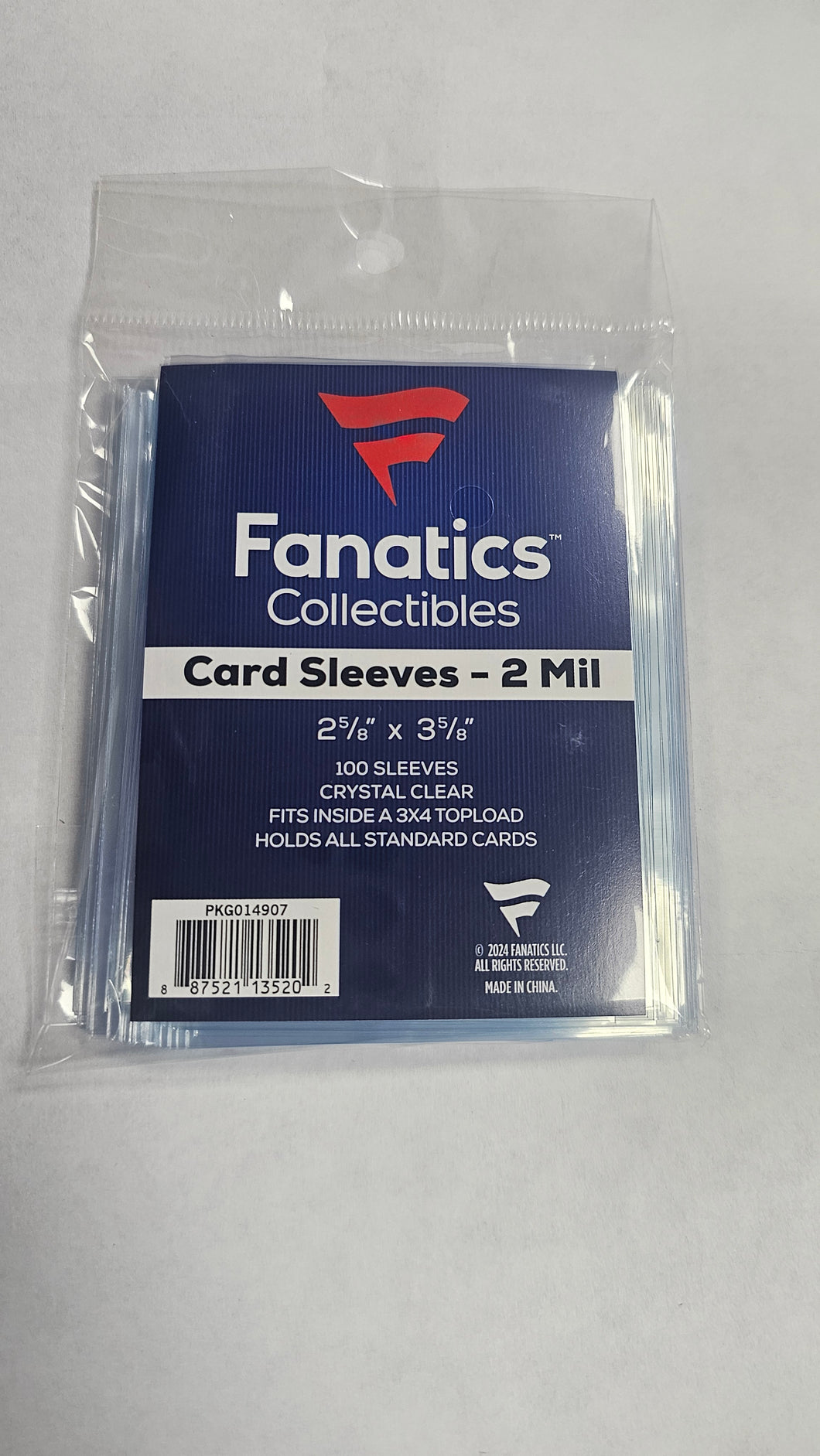 Fanatics card sleeves