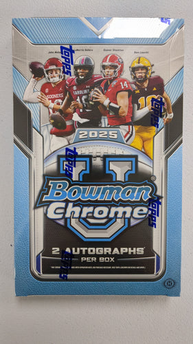 2025 Topps Bowman Chrome U Football Hobby Box