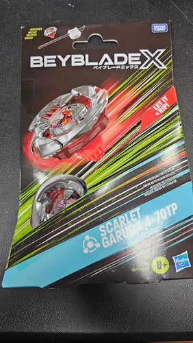 Beyblade X Scarlet Garuda 4-70TP BX Starter Pack Set with Balance Type Top and Launcher, Authentic Takara Tomy Battle Tops Games, Toys for Boys and Girls 8+