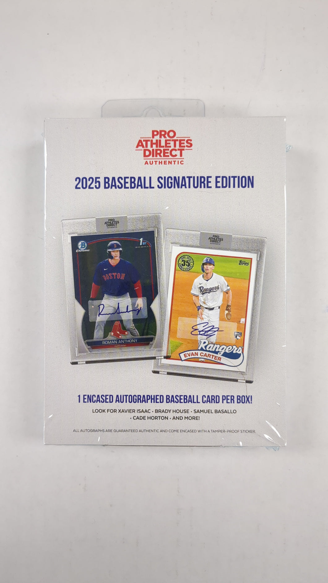 2025 Pro Athletes Direct Authentic Baseball Signature Edition
