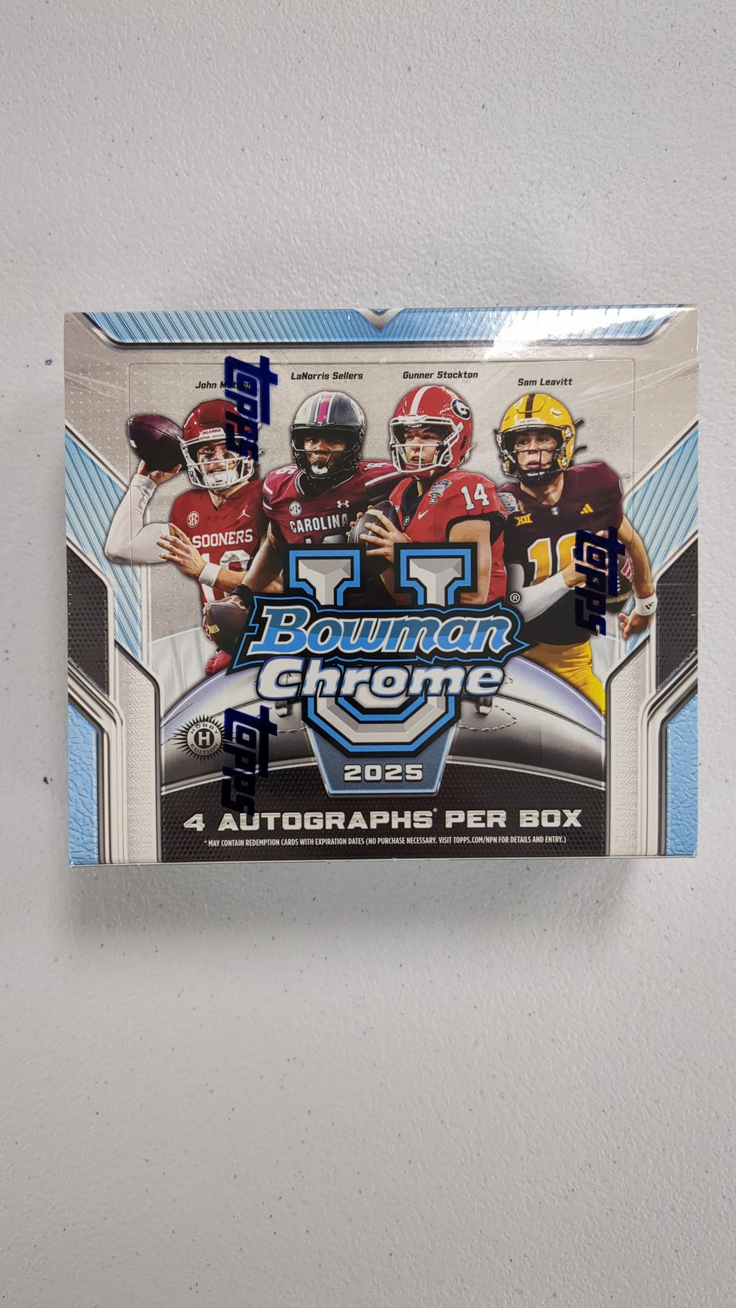 2025 Topps Bowman Chrome U Football Jumbo Box