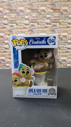 Disney Cinderella #1544 Jaq and Gus Gus 75th anniversary Funko pop