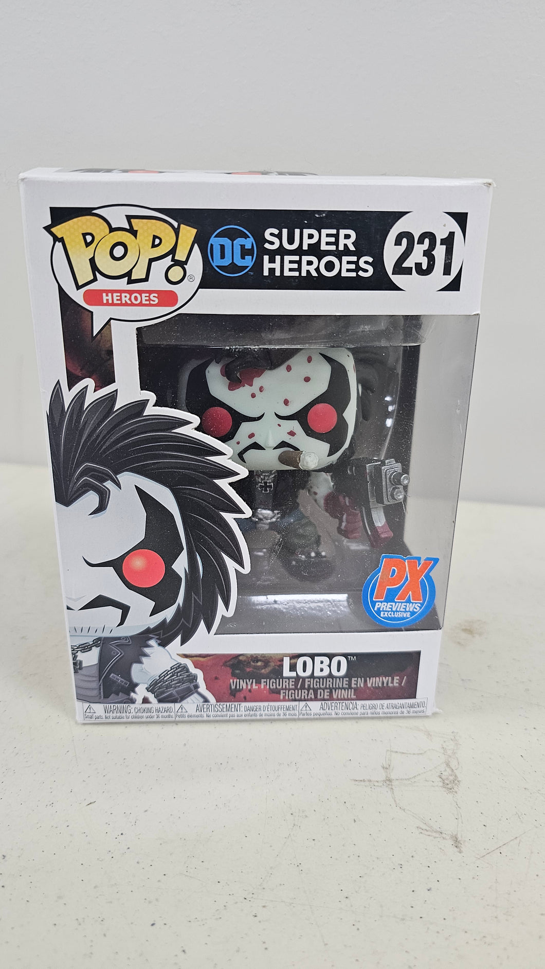 DC super heroes #231 Lobo previews exclusive Funko pop