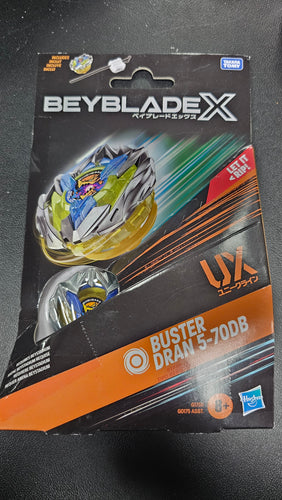 Beyblade X Starter Pack Buster Dran 5-70DB UX with Spinning Top and Launcher