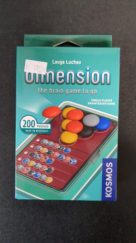 Dimension The Brain Game to Go Brainteaser Game