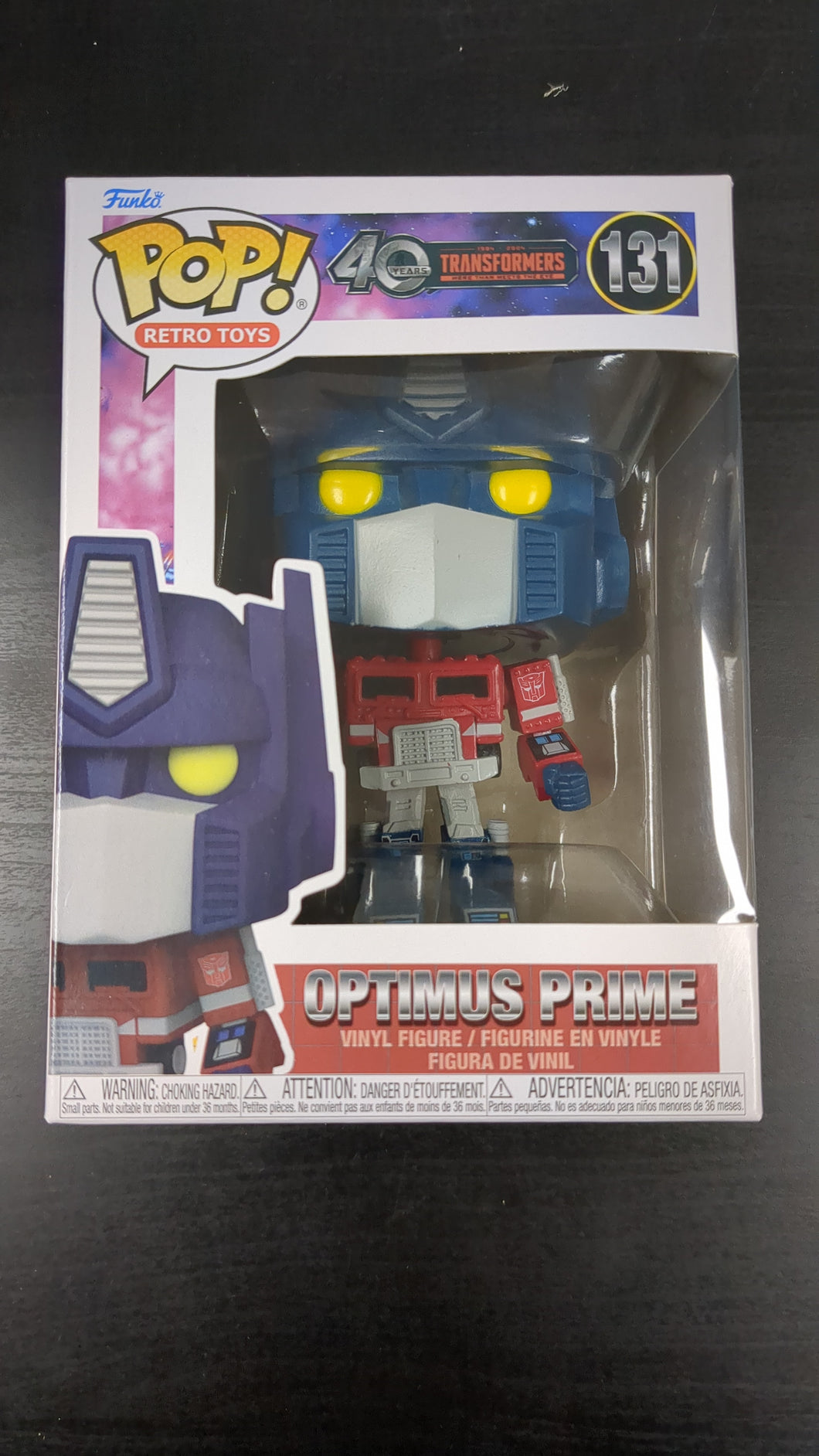 40 years 1984-2024 Transformers more then meets the eye Optimus Prime Funko Pop