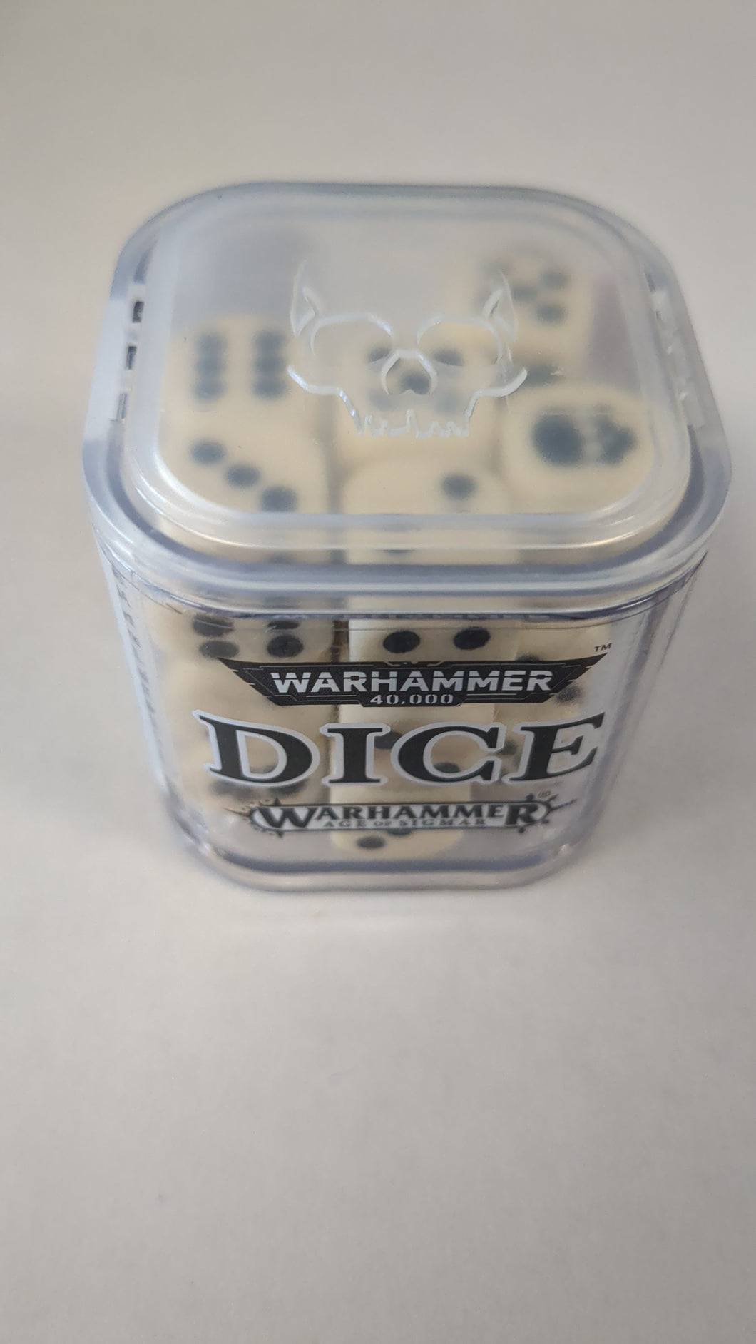 Warhammer 40k white Citadel Dice age of sigma