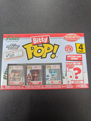 Bitty pop Rudolph the red-nose reindeer series 1 (4 pack with 1 mystery)