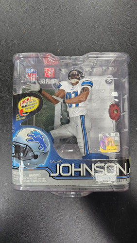 Calvin Johnson NFL Series 30 McFarlane Toys Sportspicks Debut Detroit rare 1883 of 2000