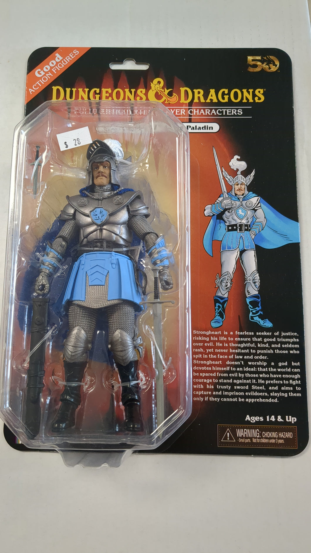 Dungeon and Dragons Fully Articulated Player Characters Strongheart Good Paladin