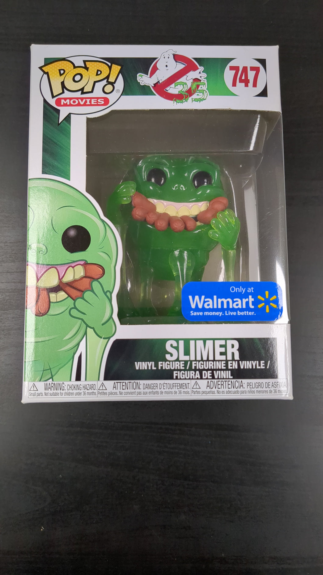 Funko Pop! Movies Ghostbusters 35th #747 Slimer Green Ghost with Hot Dogs