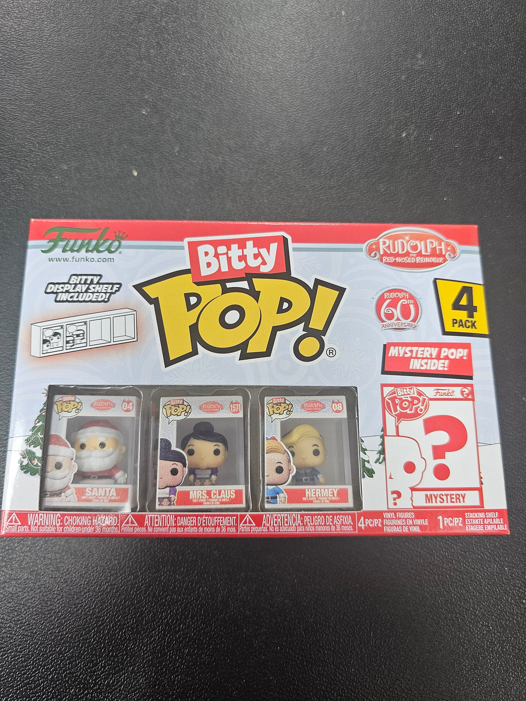 Bitty pop Rudolph the red-nose reindeer series 1 (4 pack with 1 mystery)