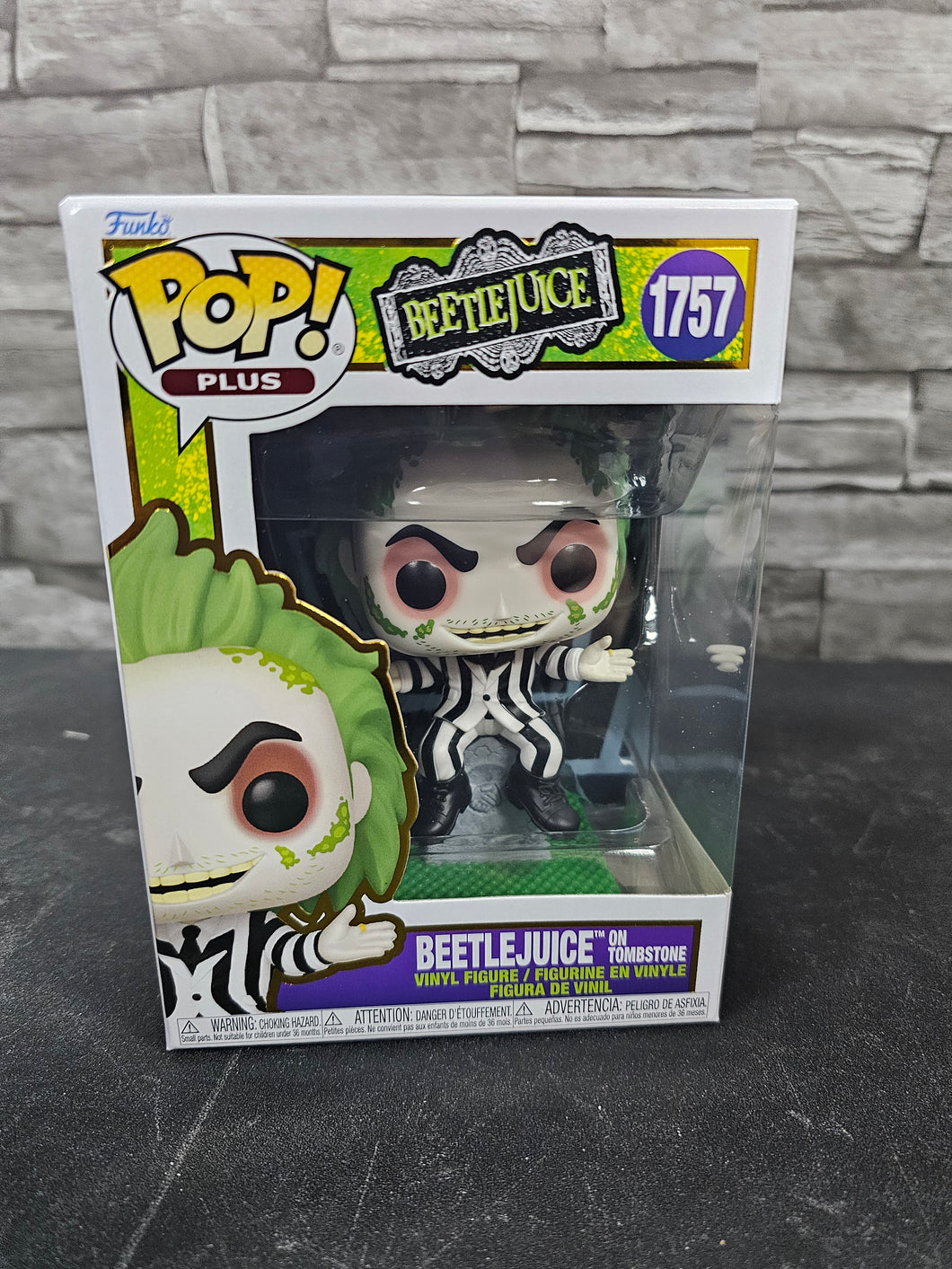 Beetlejuice on Tombstone #1757 Funko pop Plus