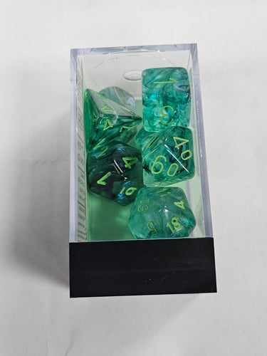 Boreal Kelp/light Green Polyhedral 7- Die set