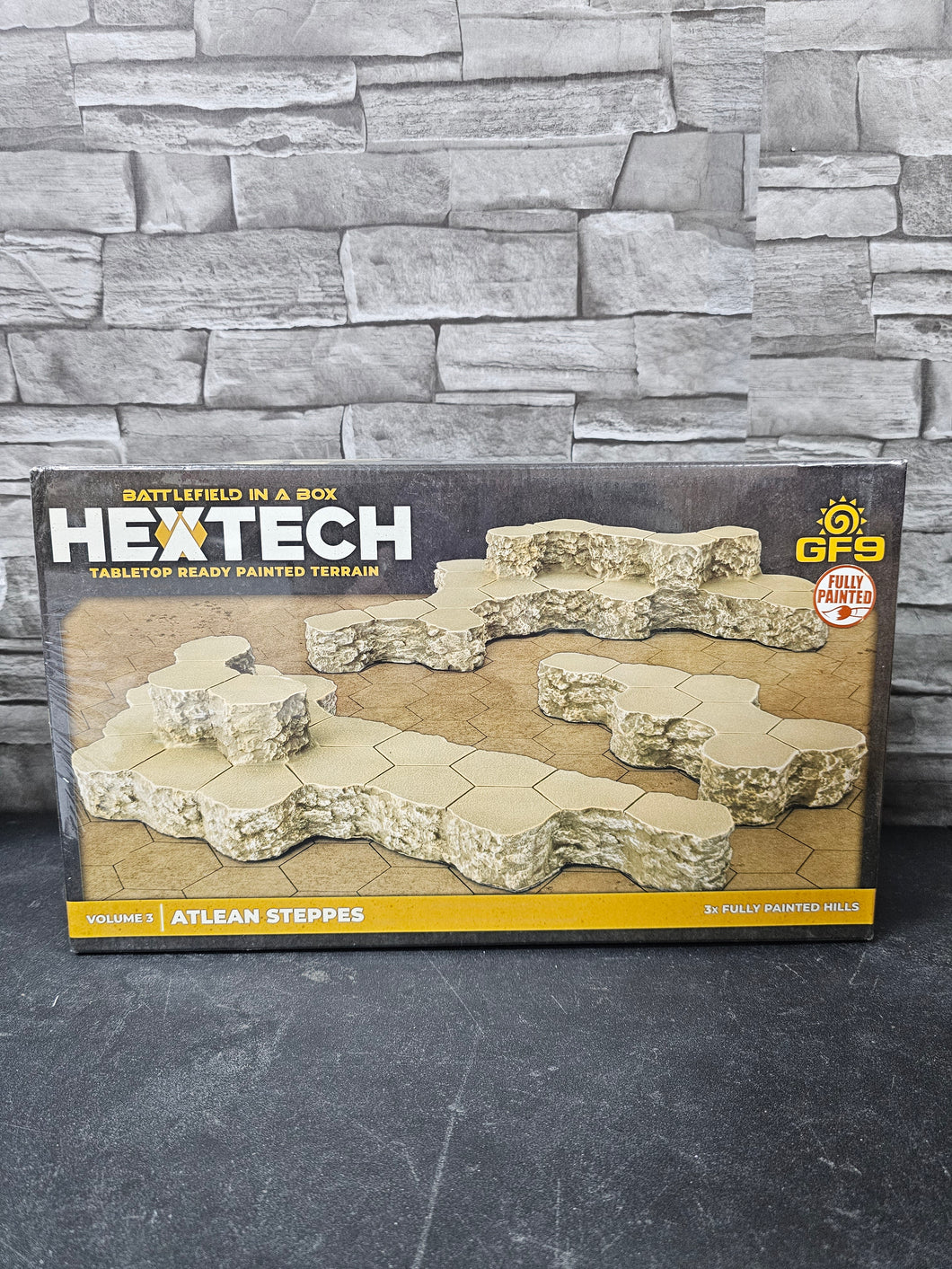 Battlefield in a Box HexTech Tabletop Ready Painted Terrain Volume 3 Atlean Steppes
