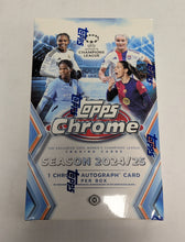 Load image into Gallery viewer, 2024-25 Topps Chrome UEFA Women's Champions League - Hobby Box
